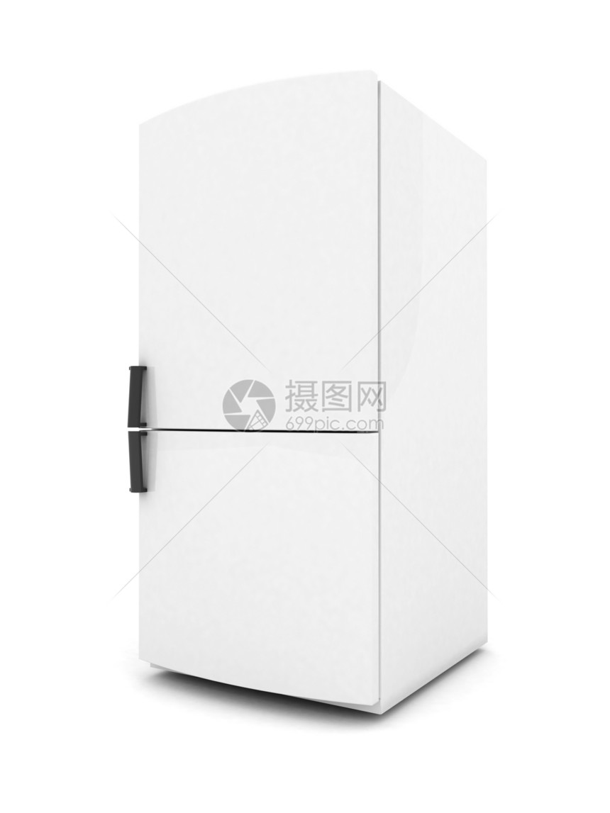 美丽的冰箱 漂亮的冰箱剪裁厨房小路黑色白色图片
