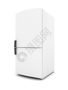 美丽的冰箱 漂亮的冰箱剪裁厨房小路黑色白色背景图片