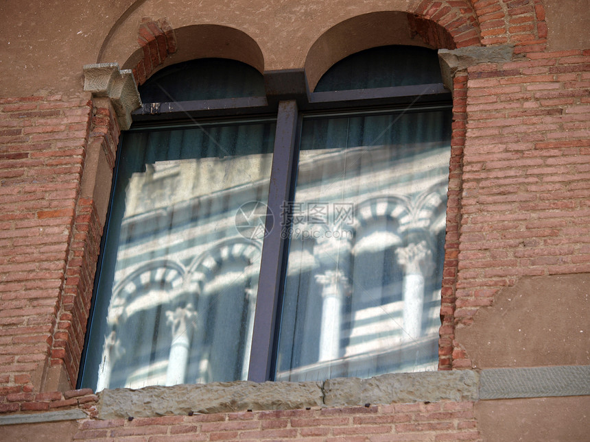 意大利语窗口玻璃教会窗户大教堂柱子拱廊图片