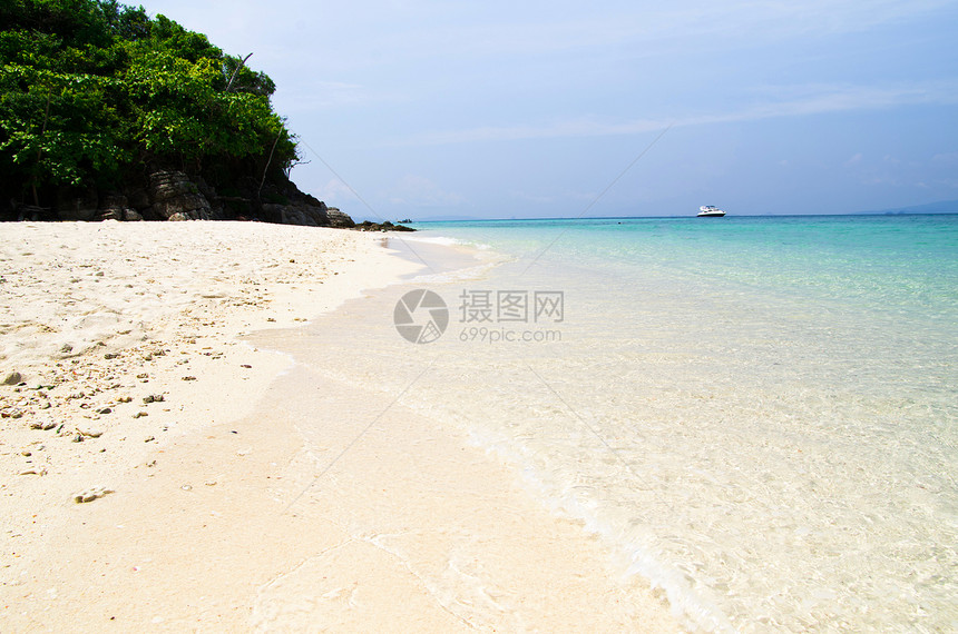 热带海洋蓝色晴天放松天空海景冲浪天堂假期支撑太阳图片