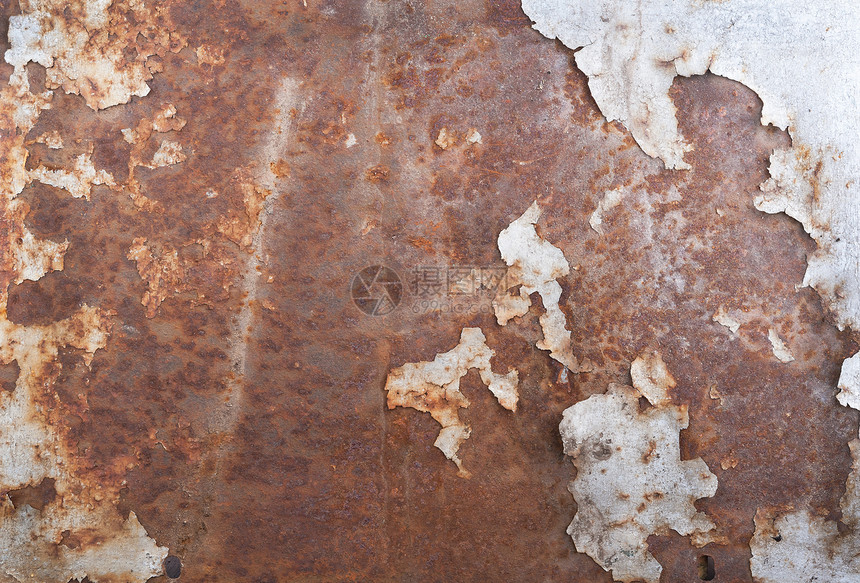 旧生锈铁材料腐蚀划痕金属棕色图片