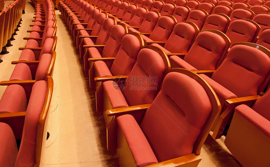 自由剧院座位音乐戏剧观众房间折叠大厅功能推介会红色展示图片