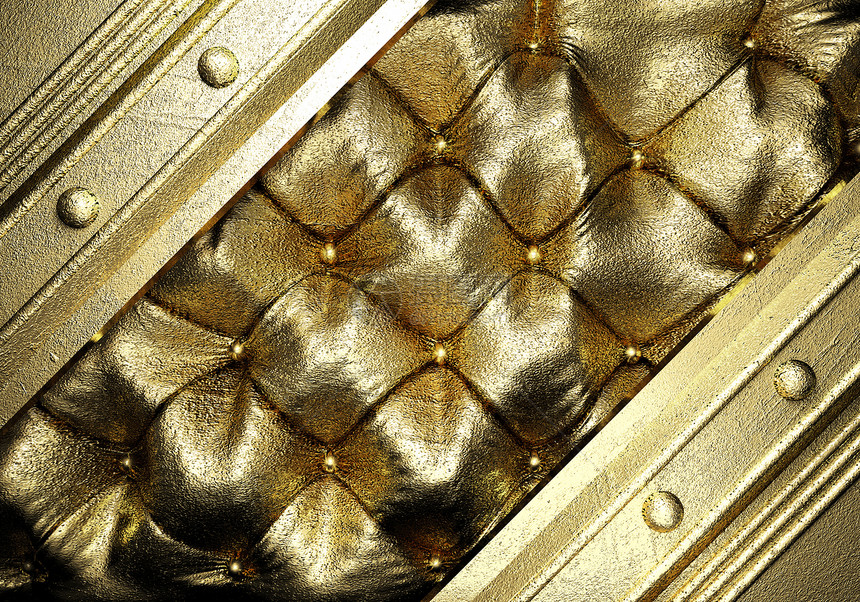 与黄金的背景牌匾盘子奢华控制板材料空白抛光金属反射金子图片