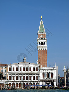 威尼斯广场大教堂旅游全景晴天城市天空旅行假期观光背景图片
