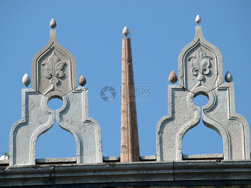 威尼斯雕塑天空拱廊宫殿石头旅行假期艺术雕像大理石图片