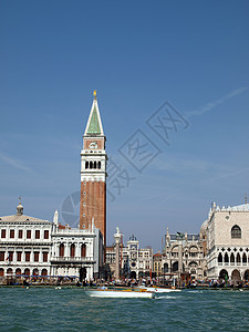 威尼斯城市广场圆顶建筑大教堂狮子旅行景观宫殿建筑学高清图片