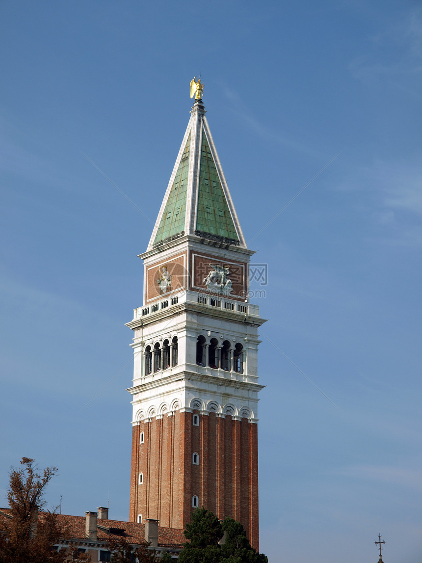 威尼斯圣马克塔建筑学天空景观广场旅游城市大教堂观光建筑游客图片