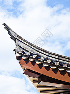 中华文化中心M区Sirindhon的中国屋顶结构背景图片