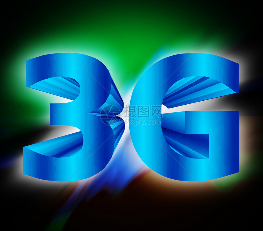 3G 网络符号上网短信通讯器机动性标准通信展示细胞数据消息图片