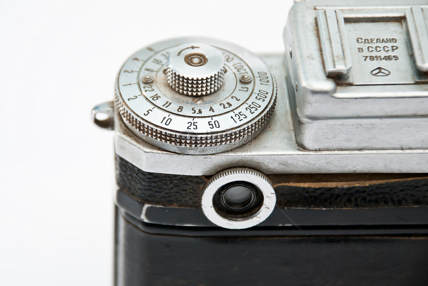 旧旧反光照相机光学机械金属摄影技术白色黑色照片镜片古董图片