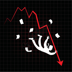 危机商业碰撞人士库存领带红色商务男人金融背景图片