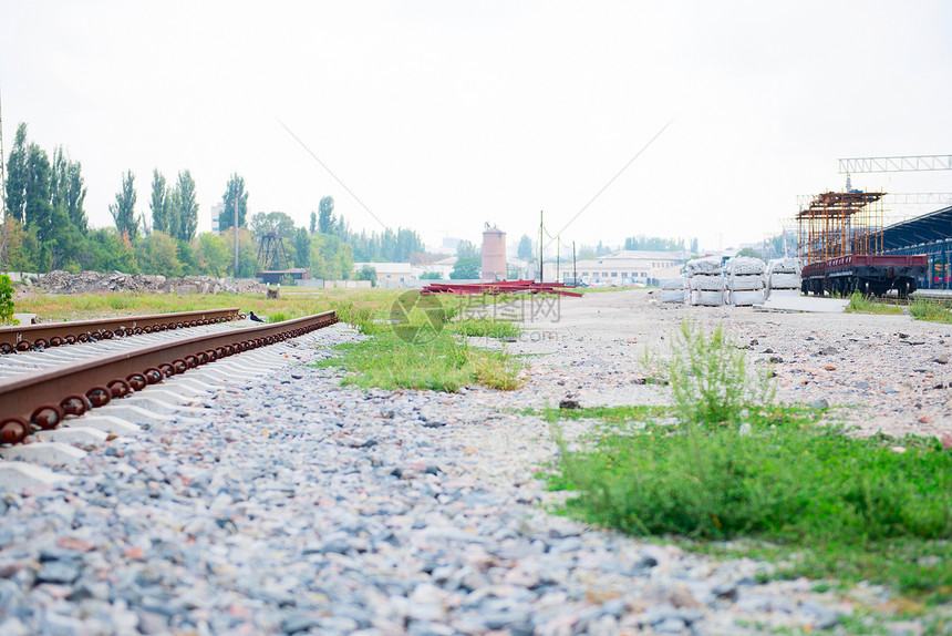 铁路建设火车车站场景机器金属建筑运输城市图片