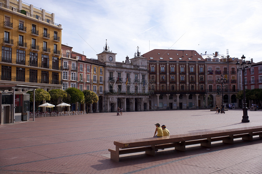Burgos 方形黄色正方形城市建筑学寂寞夫妻图片