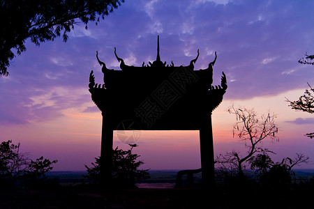 柬埔寨的Tempel建筑历史地标宗教建筑学背景图片
