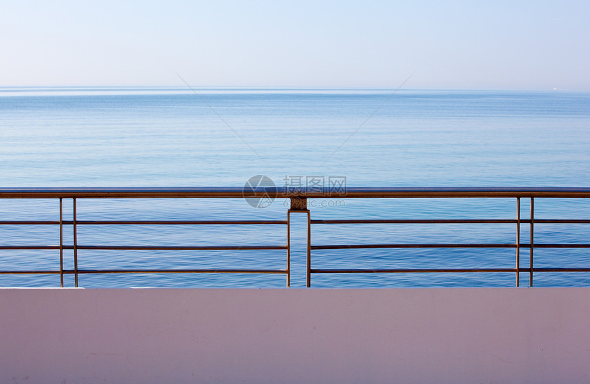 海观海景栏杆图片