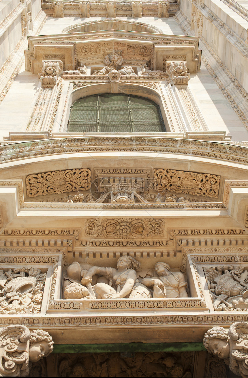 米兰大教堂城市纪念碑荣耀教会雕塑解剖学雕塑家遗产金属艺术图片