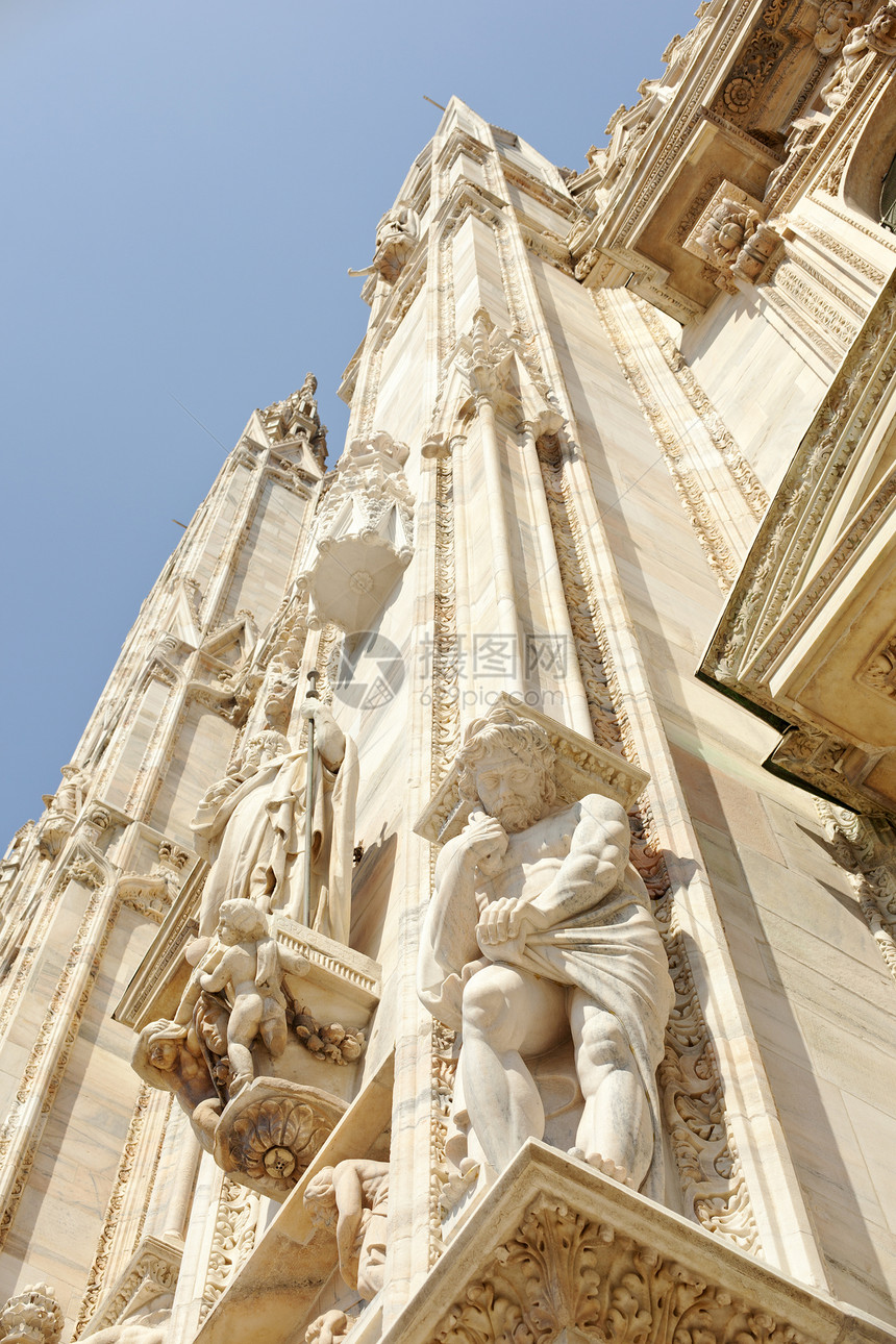 米兰大教堂财富雕塑宗教荣耀雕塑家纪念碑遗产记忆教会信仰图片