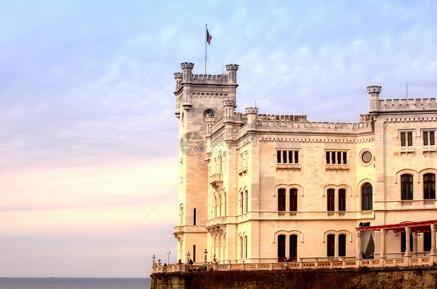 米拉马尔城堡 里雅斯特艺术摄影场景旅游贵族纪念碑景点建筑历史性旅行图片