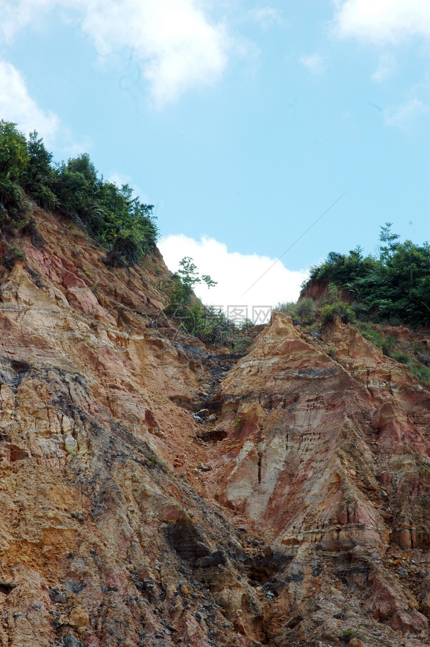 侵蚀的山顶峰橙子沙漠石头地球公园岩石砂岩旅行悬崖图片