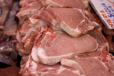 猪排牛扒牛肉产品食物展示门房腰部印章营养素猪肉背景图片