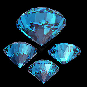 圆形蓝顶百万富翁石头水晶奢华新娘钻石蓝色珠宝火花皇家背景图片