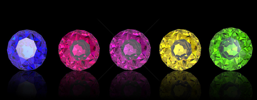 宝石收藏奢华黄色皇家紫晶圆形蓝宝石火花钻石版税茶晶图片