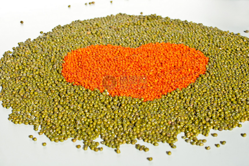扁豆和豆类之心烹饪饥饿谷物豆子养分橙子营养蔬菜美食食谱图片