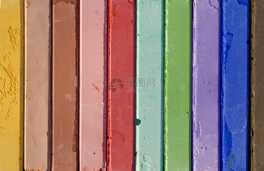 彩色粉笔工具颜料染色差别风格艺术家盒子艺术品艺术装饰图片