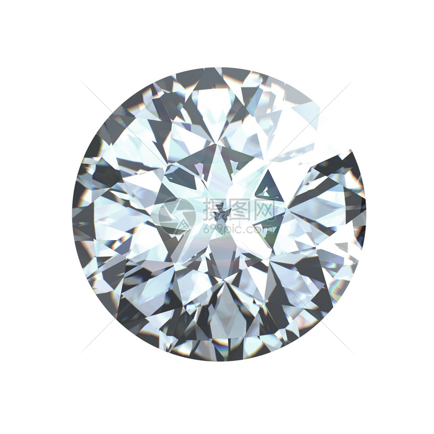 孤立的圆环精采切割钻石视角珠宝宝石火花未婚妻皇家石头百万富翁版税圆形水晶图片