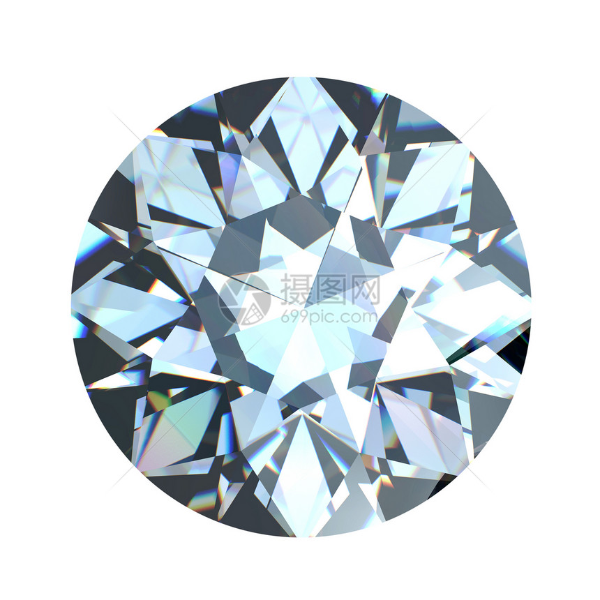 孤立的圆环精采切割钻石视角奢华水晶宝石珠宝石头百万富翁未婚妻版税圆形皇家图片