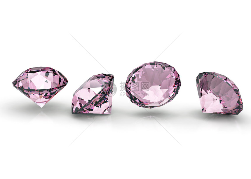 收集圆圆粉钻石未婚妻水晶圆形奢华百万富翁宝石珠宝石头火花图片