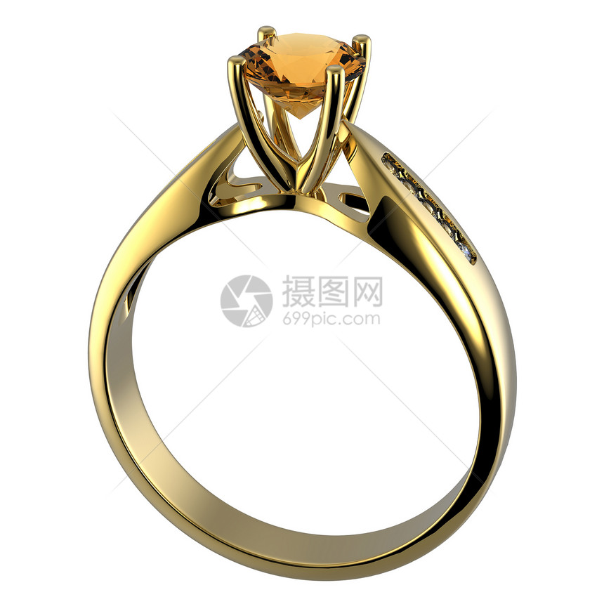 带孤立钻石的戒指珠宝配件宝石金子婚礼图片