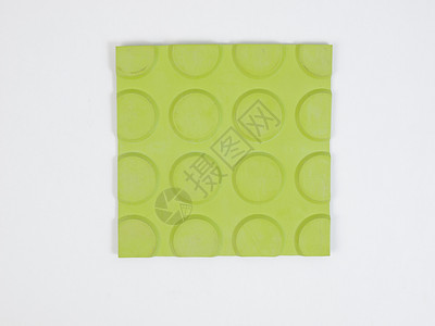 绿色橡胶树脂样本平铺油布材料白色橡皮地面地板背景图片