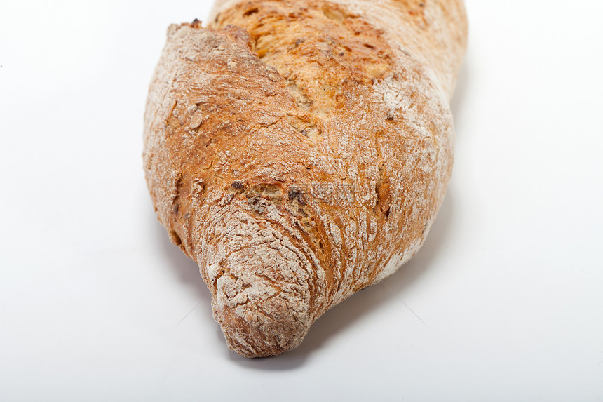 传统烤熟面包的大型小面包粮食美食面粉纤维燕麦乡村玉米饮食耳朵厨房图片