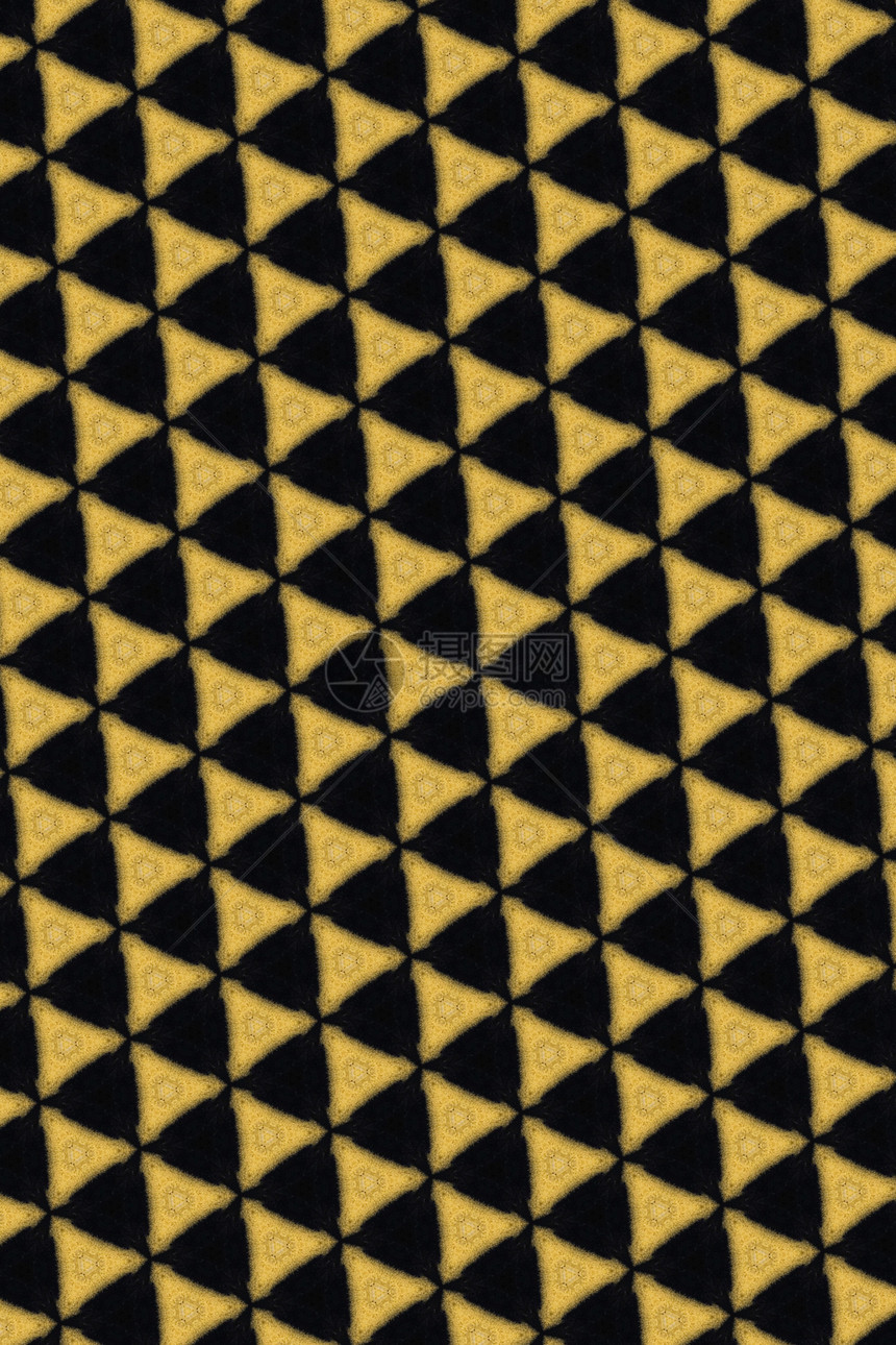 黄色和黑色背景艺术单音刺绣对角线图片