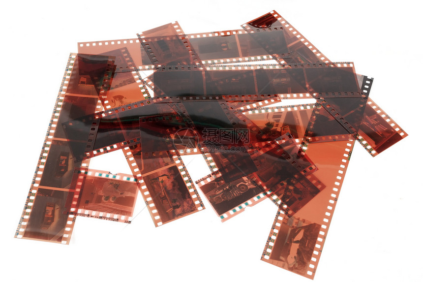 旧的35毫米阴性胶片条贴近图像老歌框架老化照片幻灯片边界电影艺术古董边缘图片