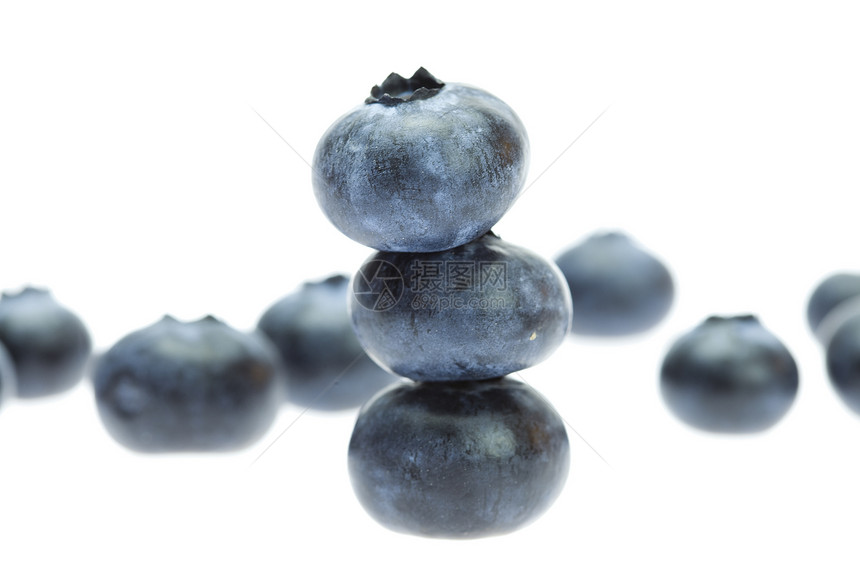 Bilberry 白边隔离框架甜点食物蓝色团体白色水果味道图片