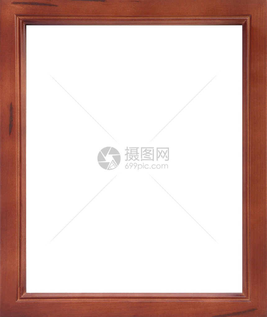 木制照片框正方形镜框木框边界收藏古董白色空白图片