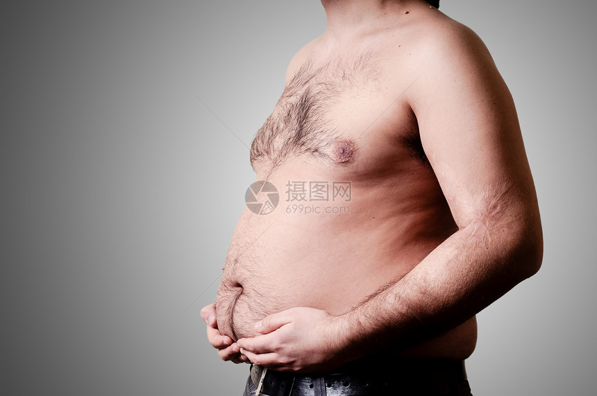 腹部脂肪人躯干饮食尺寸身体胖子男性皮肤营养腰部数字图片