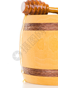 木桶里的蜂蜜太阳可口高清图片