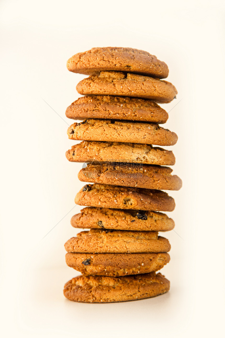 燕麦饼干甜点早餐烹饪食物圆形蛋糕棕色零食营养烘烤图片
