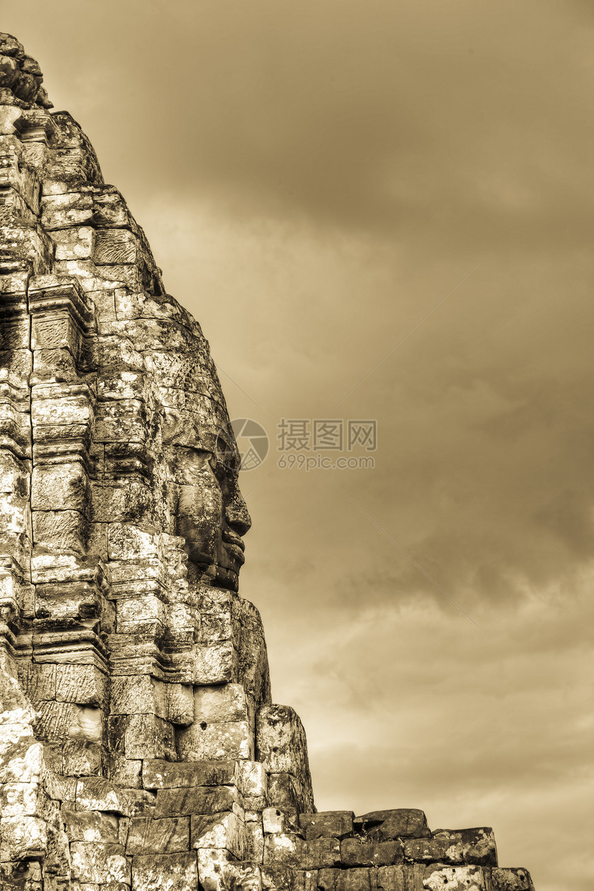 Agkor Thom 柬埔寨地标遗产高棉语旅行宗教收获建筑学崇拜寺庙建筑图片