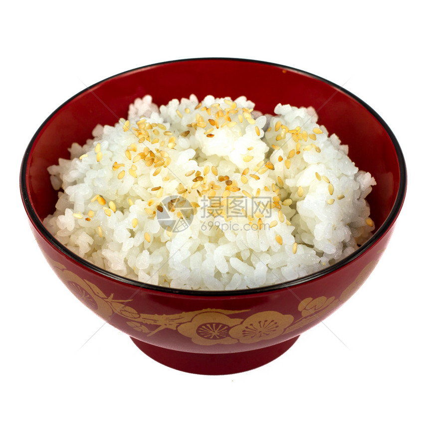 饭盘上炒饭文化午餐白色主食糖类纤维谷物盘子饮食陶器图片