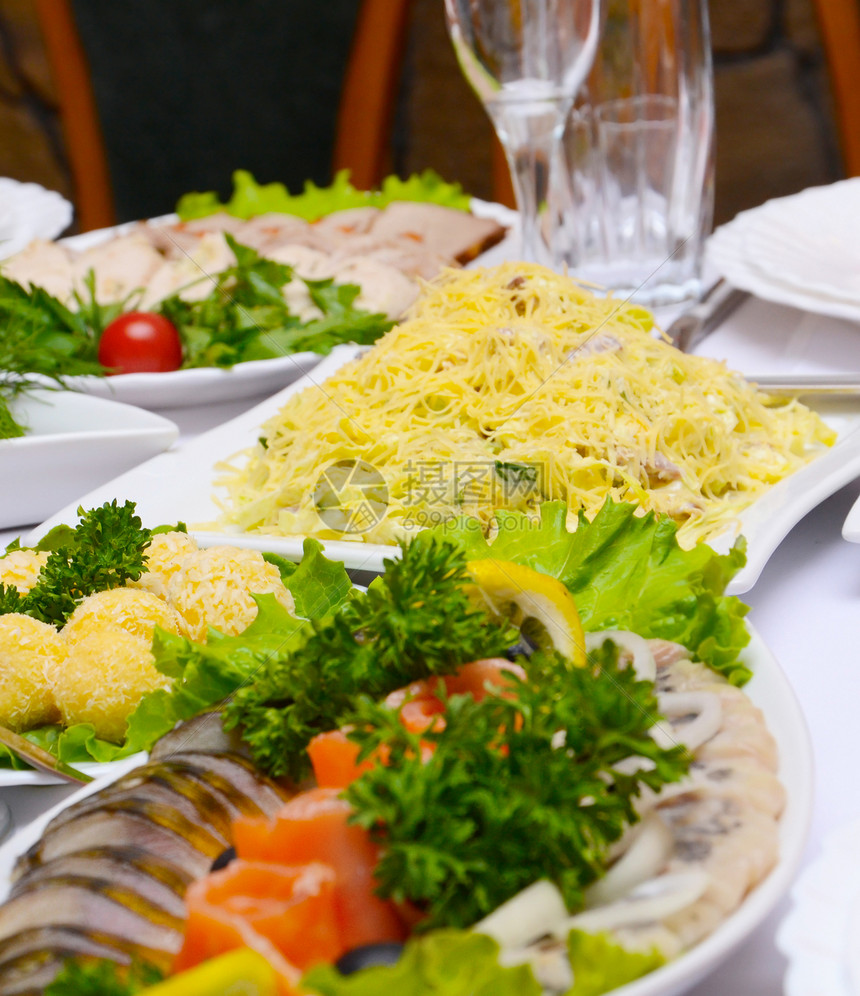 美味食物  餐厅的Banquet餐饮香菜蔬菜午餐派对自助餐早餐饮食庆典烹饪图片