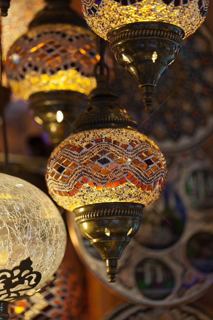 土耳其传统古迹土耳其灯市场旅行工艺摊位建筑产品灯笼贸易建筑学旅游图片