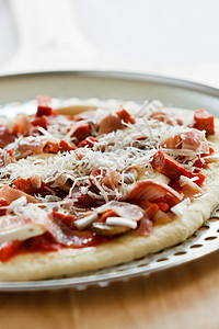 全德披萨摄影食物敷料烹饪蔬菜脆皮高清图片