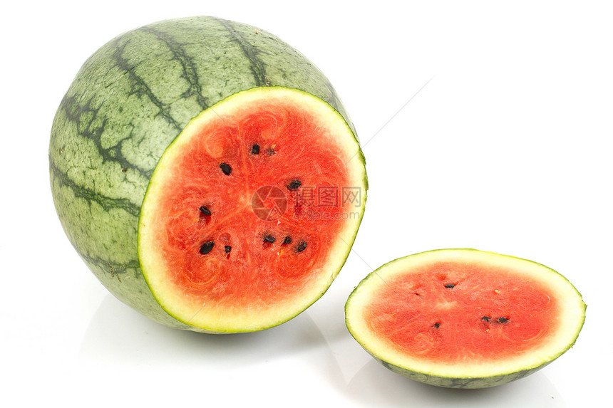 西瓜营养水果种子食物白色绿色圆形甜点小吃饮食图片