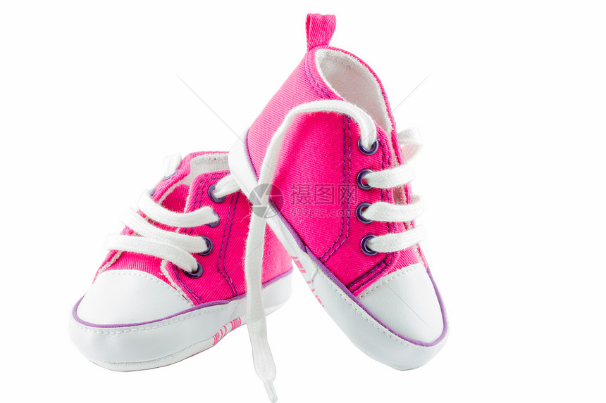 粉红婴儿鞋蕾丝运动鞋婴儿鞋类孩子运动衣服粉色女孩图片