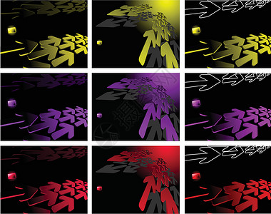 矢量的颜色抽象背景海报碎片化墙纸电脑营销紫色商业公司高科技黄色背景图片