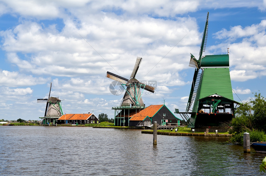 荷兰的荷兰风车图片